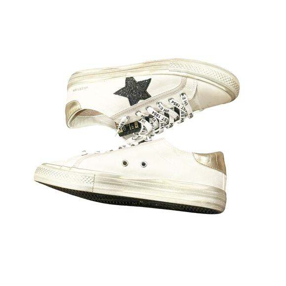 Vintage Havana Athletic Alive Sneaker Shoes Casual White Gold Size 8.5 NWB - Picture 4 of 12